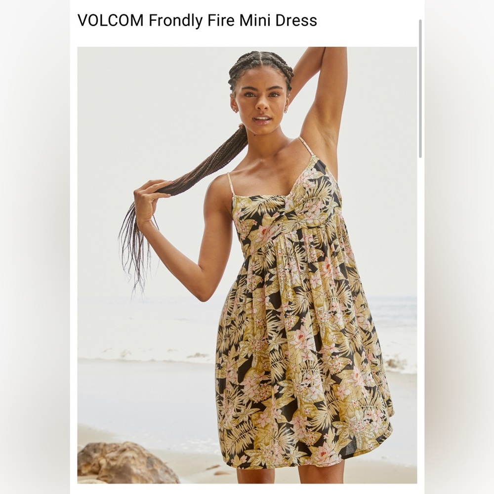 Volcom Frondly Fire Print Dress